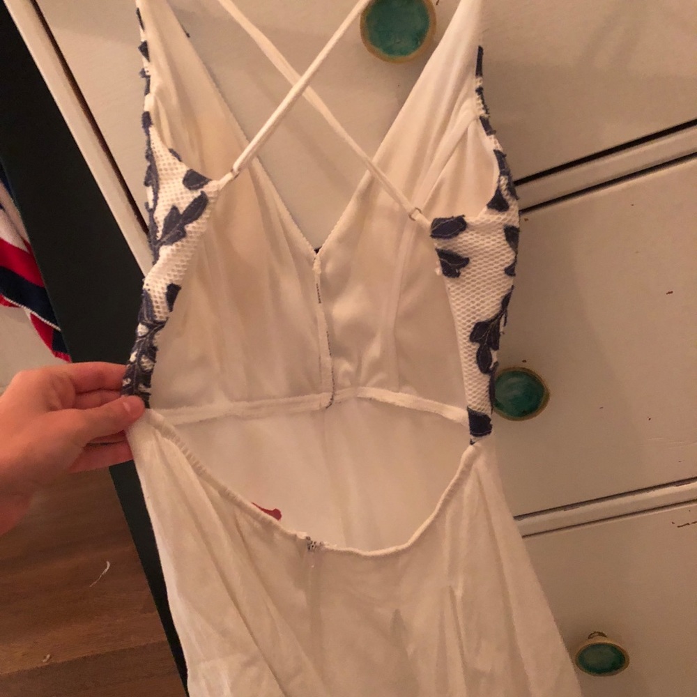 White/Blue Romper - Picture 4 of 4